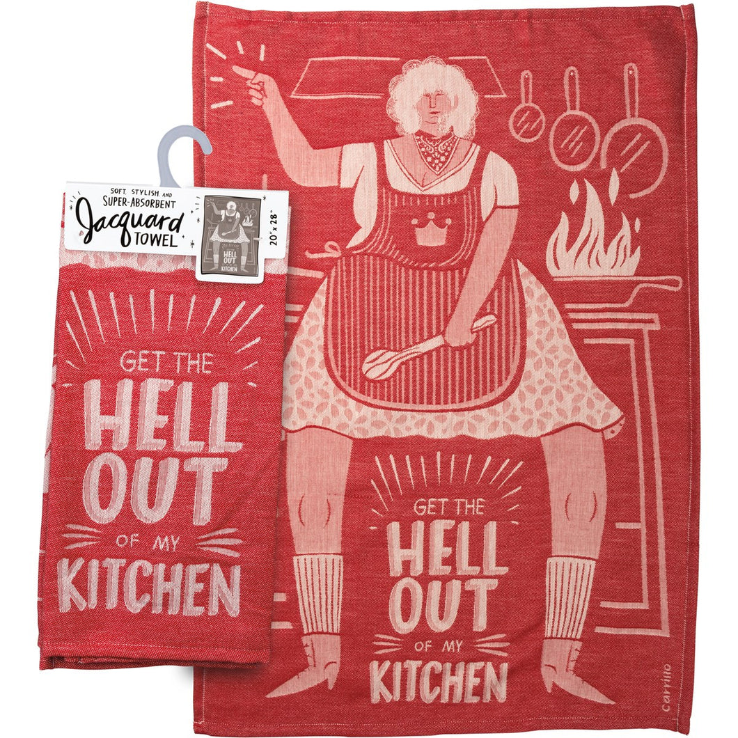 Get Out Of My Kitchen Kitchen Towel