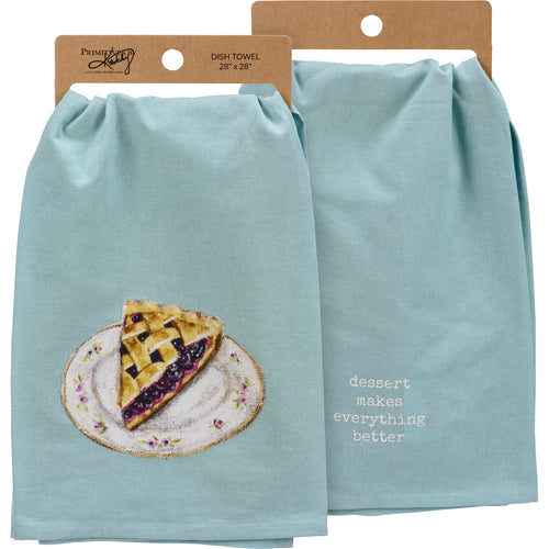 Blueberry Pie Slice Kitchen Towel