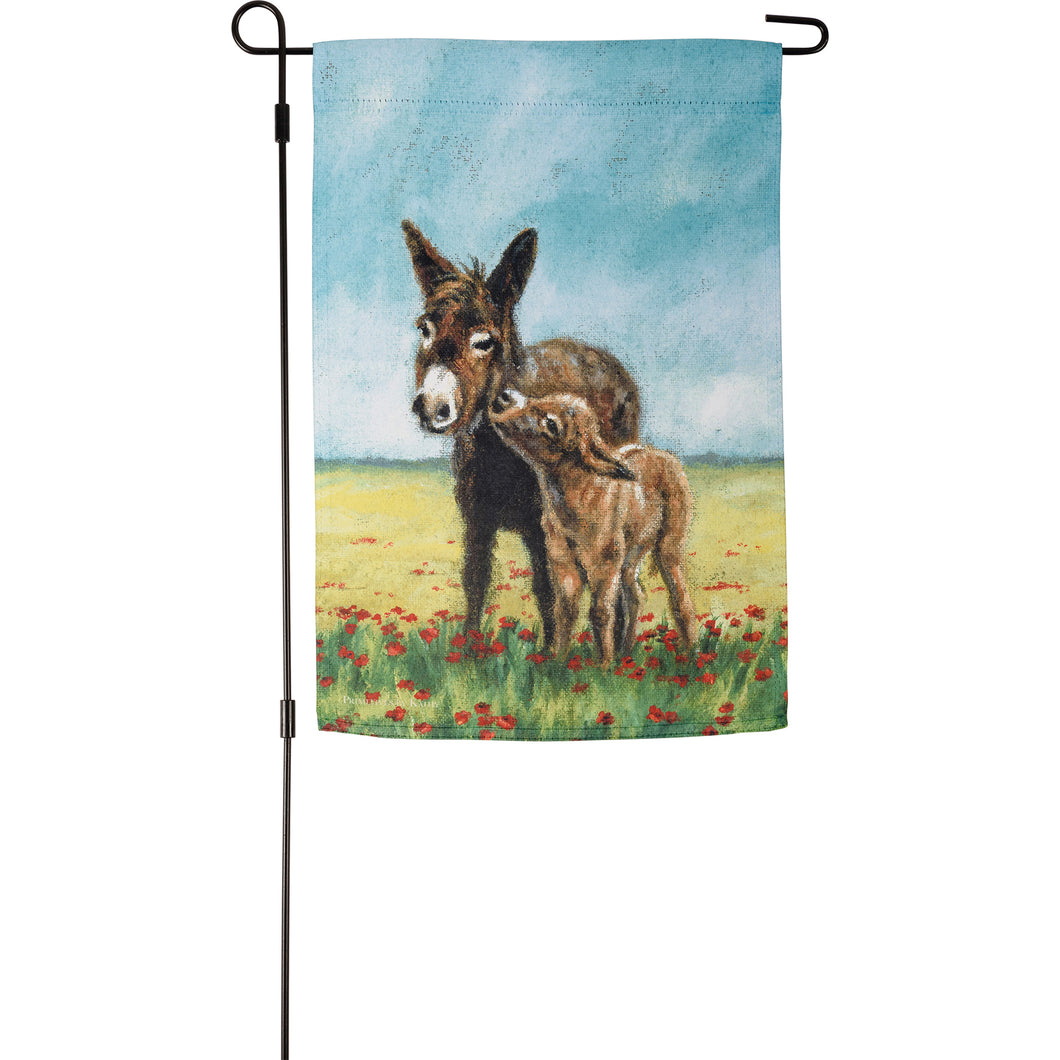 Donkeys Garden Flag