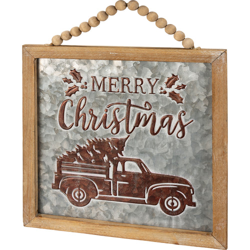 Merry Christmas Embossed Wall Decor