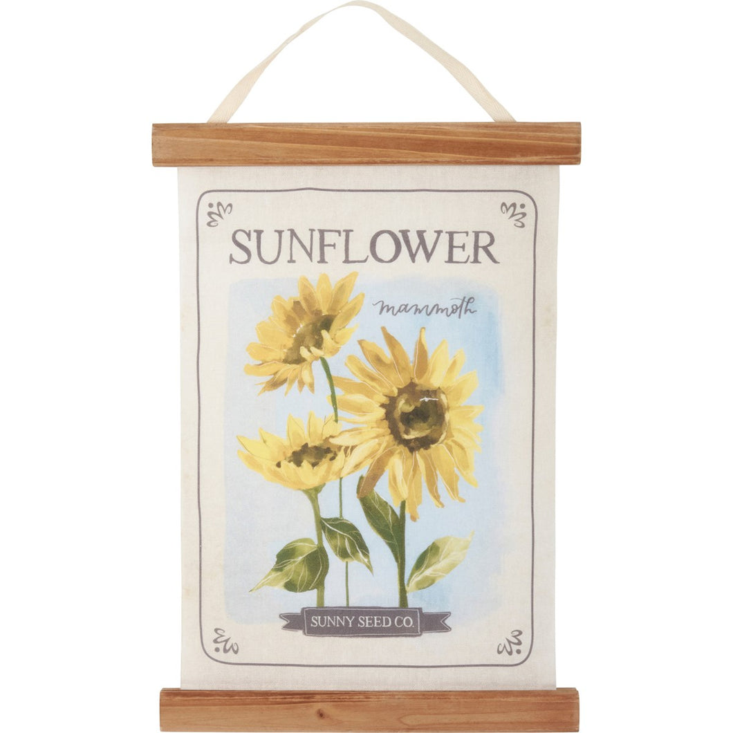 Sunflower Seed Packet Wall Decor