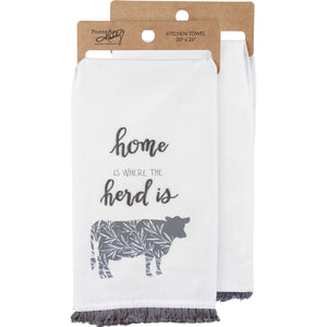 Where The Herd Is Kitchen Towel