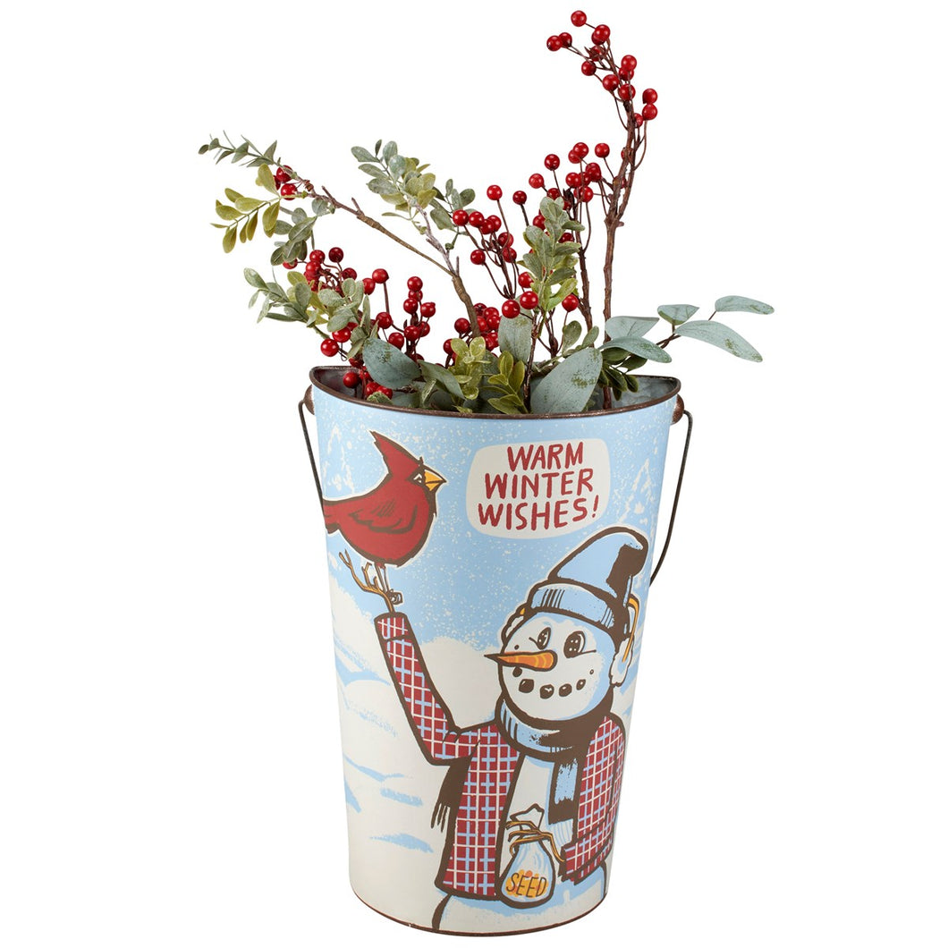 Warm Winter Wishes Wall Bucket