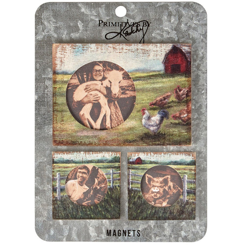 Farm Life Photo Magnet Set