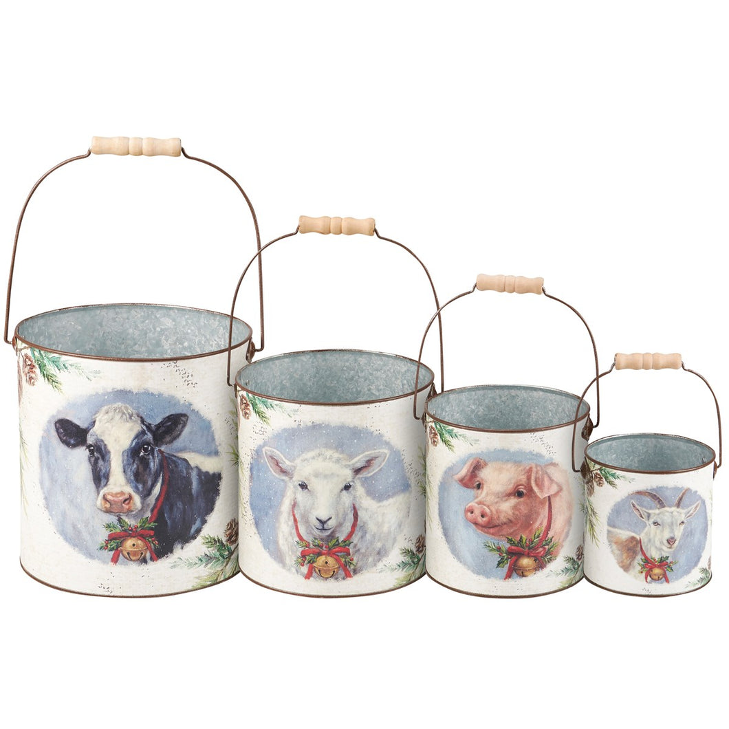Festive Farm Bucket Set