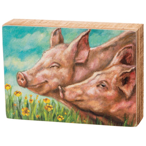 Pigs In Field Box Sign