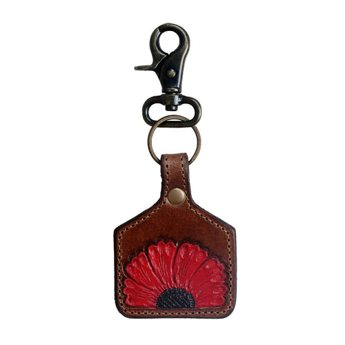 Vermilion Petals Keychain