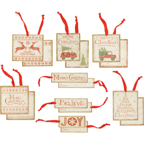 Nordic Christmas Gift Tag Set