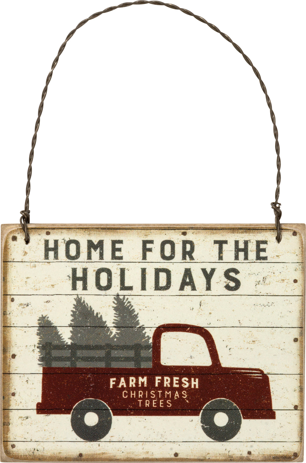 Rustic Home For The Holidays Ornament