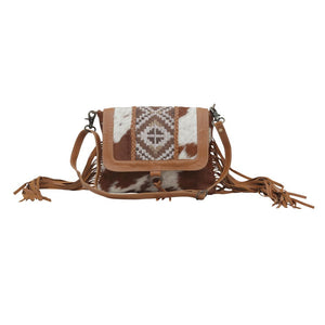 ELISA FRINGE LEATHER & HAIRON BAG