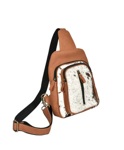 Mountain Bend Hair-on Hide Bucket Sling Bag