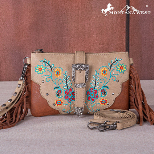 Montana West Buckle Collection Clutch/Crossbody