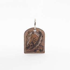 Stallion Spirit Leather Key Fob