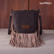 Trinity Ranch Hair-On Cowhide Fringe Crossbody Bag -Coffee