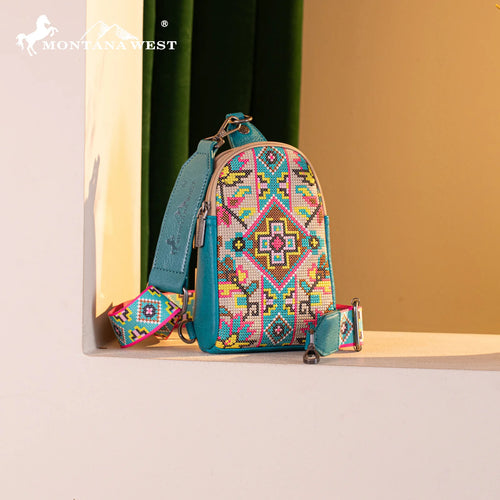 Montana West Embroidered Collection Sling Bag