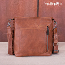 Trinity Ranch Hair-On Cowhide/Tooled Fringe Concealed Carry Crossbody Bag