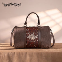 Trinity Ranch Floral Aztec Tooled Collection Weekender Bag