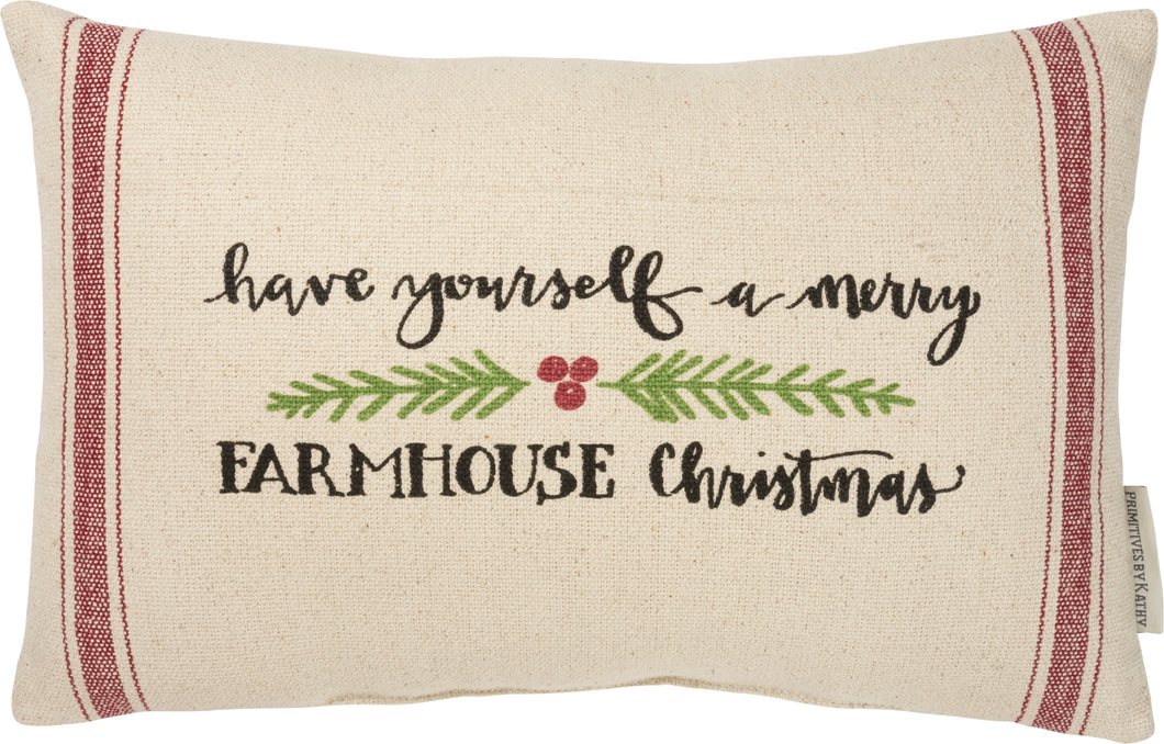 Have Yourself A Merry Farmhouse Christmas Pillow