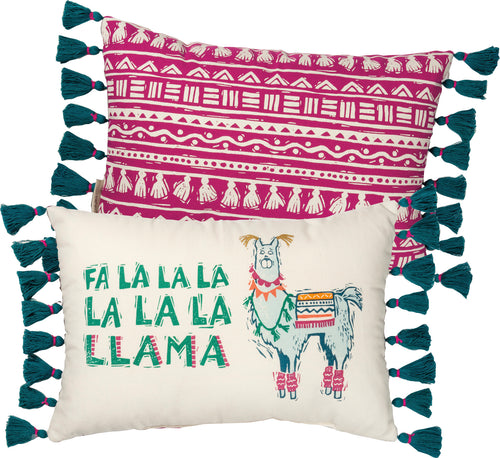 Fa La La La La La La Llama Pillow