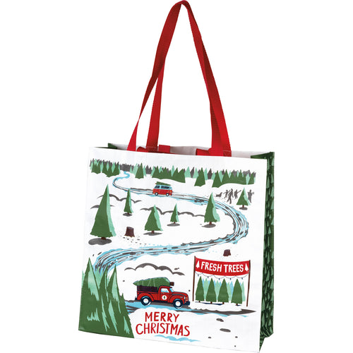 Truck & Tree - Merry Christmas Market Tote
