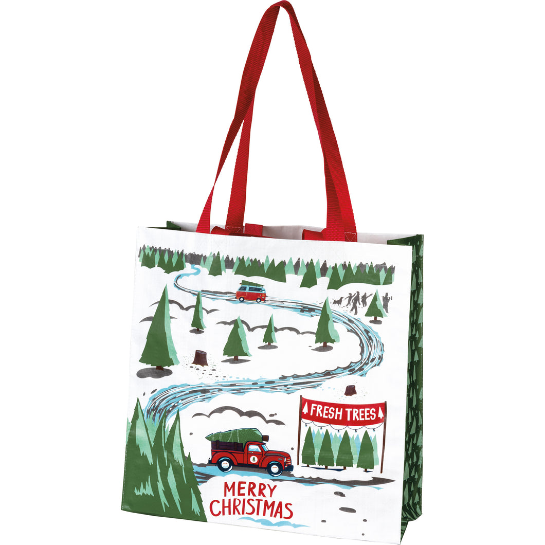 Truck & Tree - Merry Christmas Market Tote