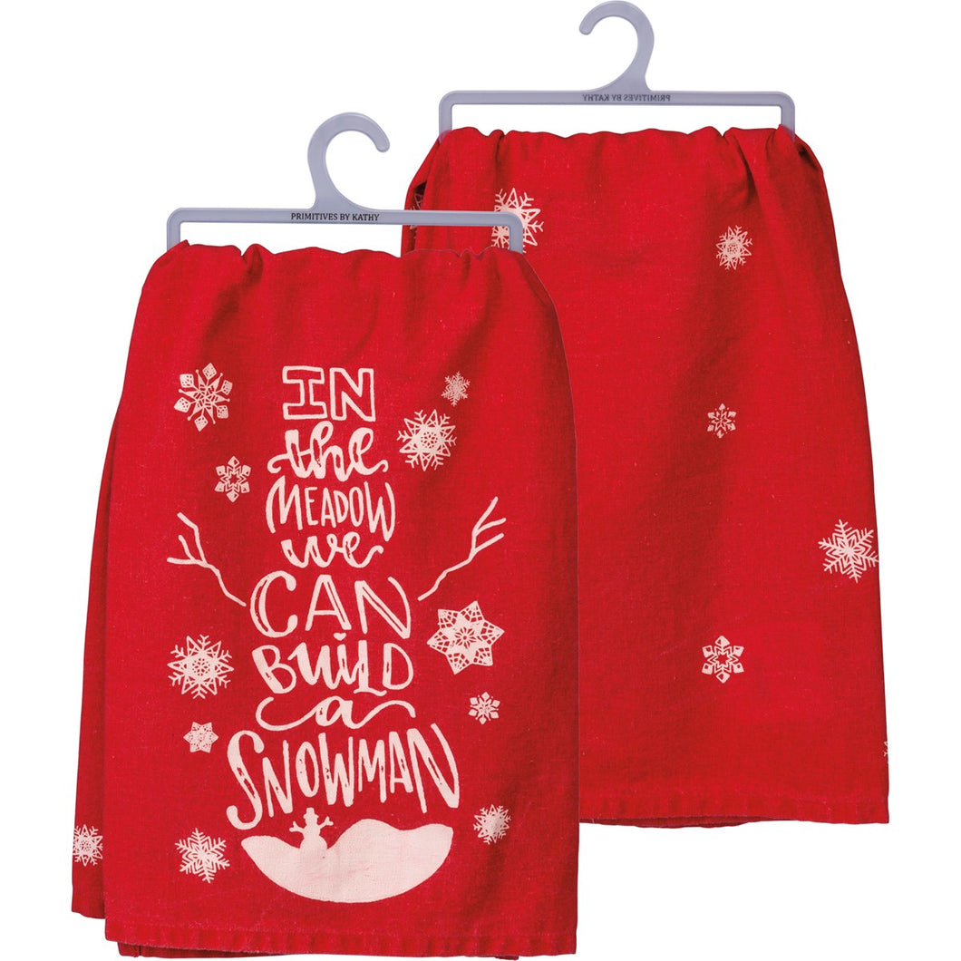 We Can Build A Snowman Kitchen Towel