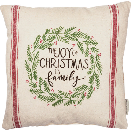The Joy Of Christmas Is Family Pillow