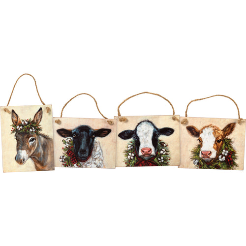 Christmas Farm Animal Ornaments