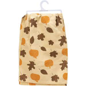 Pumpkins Fall Is In The Air Kitchen Towel