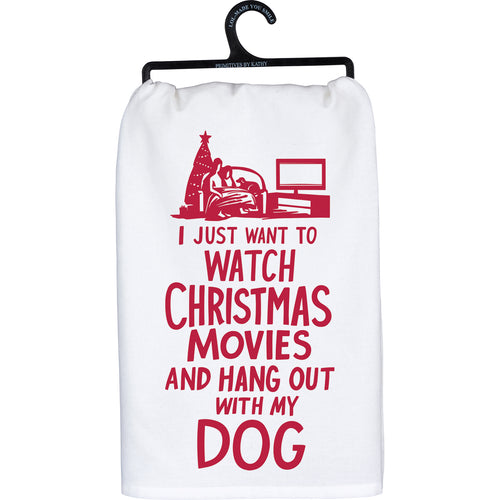 Just Want To Hang Out With My Dog Kitchen Towel