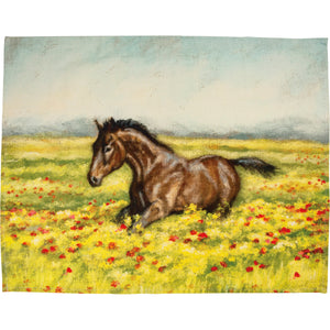 Horse In Field Kitchen Towel