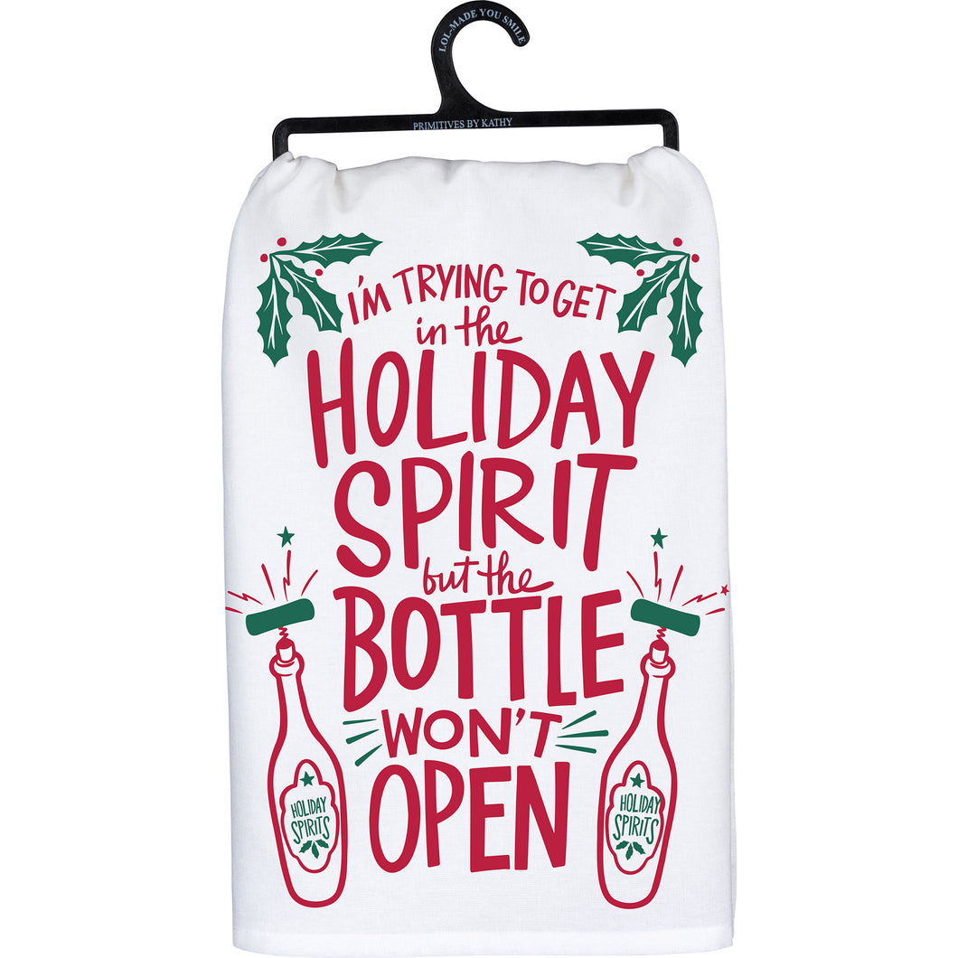 But The Bottle Won't Open Kitchen Towel