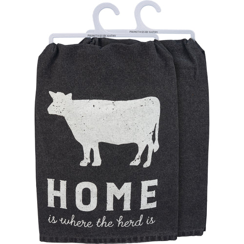 Home Is Where The Herd Is Kitchen Towel