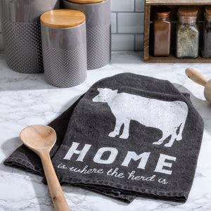 Home Is Where The Herd Is Kitchen Towel