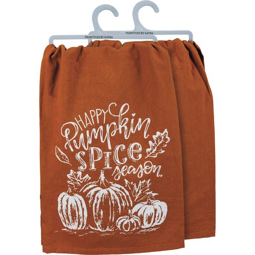 Happy Pumpkin Spice Season  Kitchen Towel