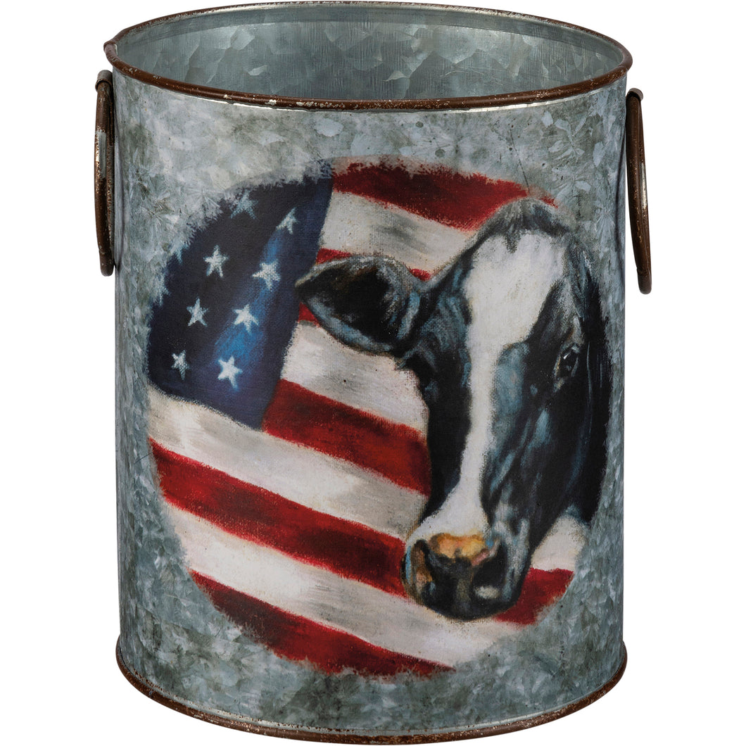 Cow and Flag Bucket