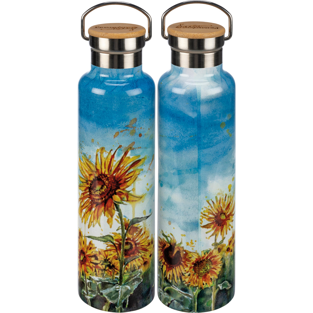 Sunflower Fields Insulated Bottle