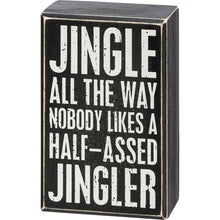 Jingle All The Way Box Sign & Sock Set