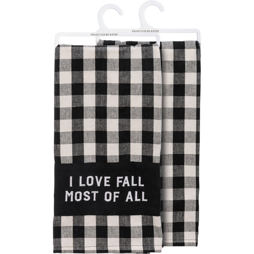 I Love Fall Most Of All Kitchen Towel