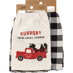 Support Your Local Farmer Kitchen Towel Set