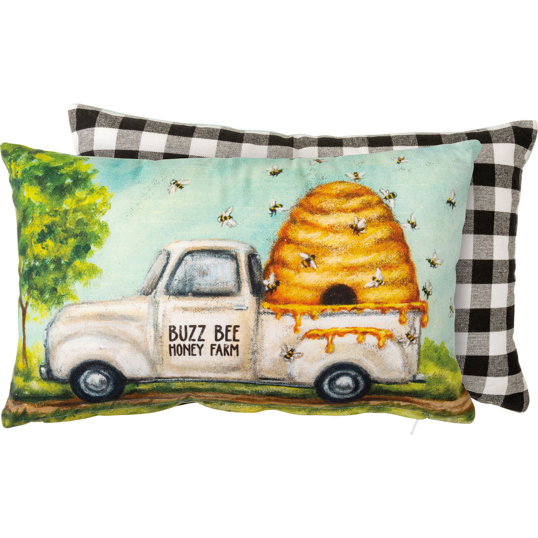 Buzz Bee Honey Farm Pillow