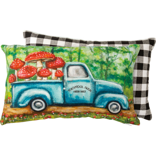 Mushrooms Toadstool Farm  Pillow