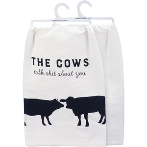 The Cows Talk About You Kitchen Towel