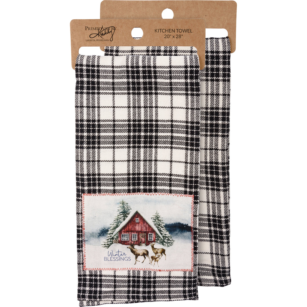 Winter Blessings Kitchen Towel