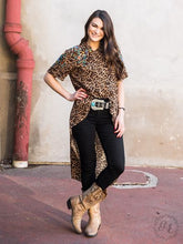 Grand Champion High-Low Leopard Top