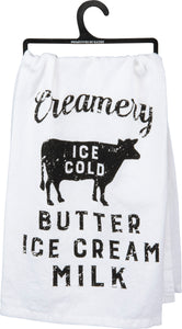 Creamery Butter Ice Cream Milk  Kitchen Towel
