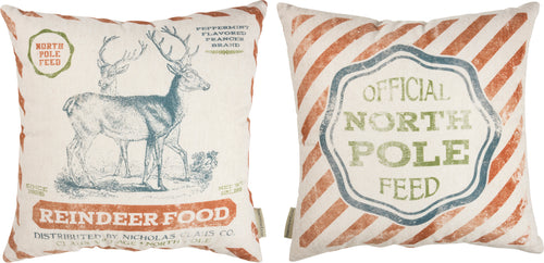 North Pole Reindeer Food Pillow
