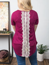 Bring Me Back to You Top with Tie Back Detail, Magenta