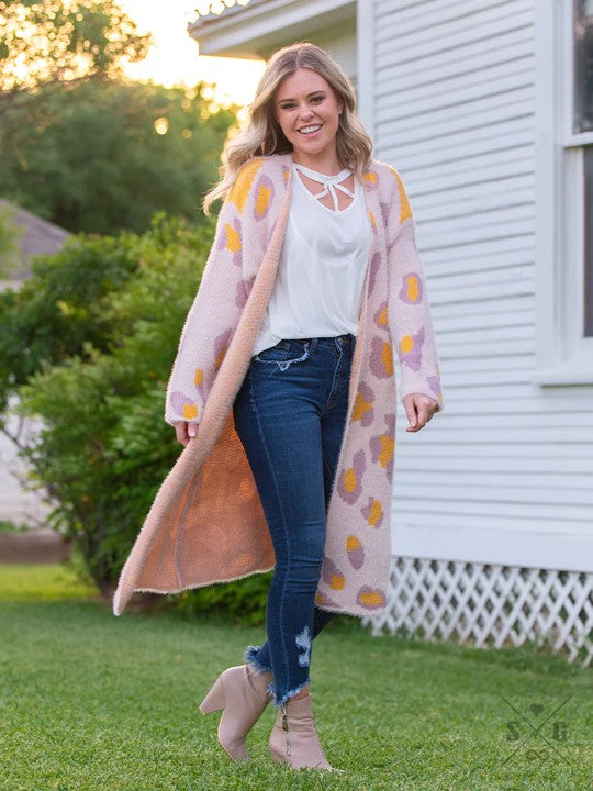 The Uptown Leopard Mohair Cardigan