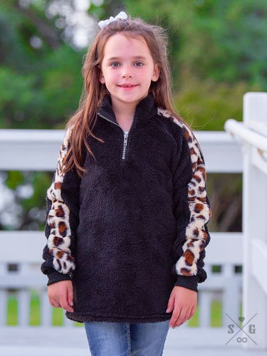 Girls' Droppin' Hints Pullover Wubby, Leopard